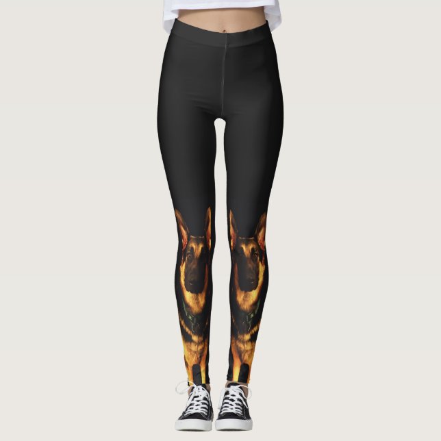 LEGGINGS REGALOS DE PERROS ALEMANES SHEPHERD (Anverso)