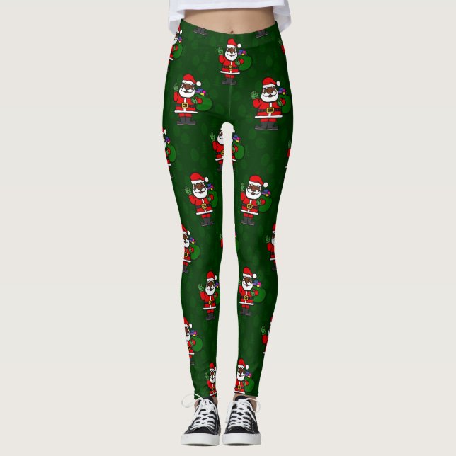 Leggings regalos de santa navidades africanos (Anverso)