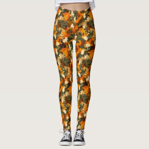 Leggings Regalos de Santa Secreto de Estampado de Camuflaje
