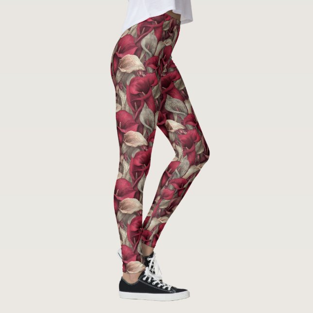 Leggings Regalos Temáticos de Lirios de Calla de Moda de Fi (Derecha)