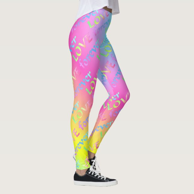 Leggings Regenbogen Love forever (Derecha)