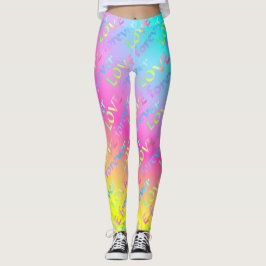 Leggings Regenbogen Love forever