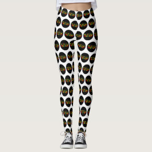 Leggings Reggae Diseño musical, arte de reggae