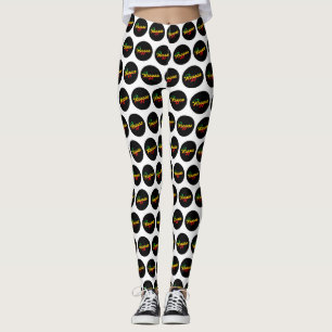 Leggings Reggae Music con colores de bandera de reggae