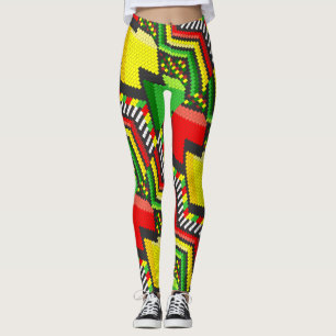Leggings Reggae Rastafara Jah - Power yoga Ir