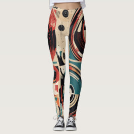 Leggings Registros abstractos