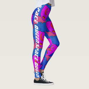 Leggings Reina azul y fucsia del espacio