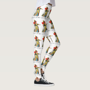Leggings Reina de Corazones Clásica Alicia en el País de la