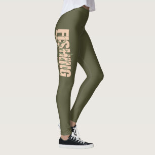 Leggings Reina de la pesca   rosa militar