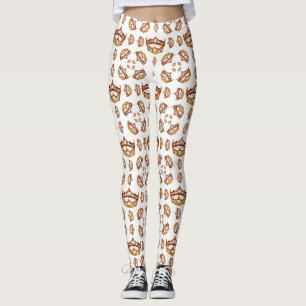 Leggings Reina de los corazones Oro corona las leggantas bl