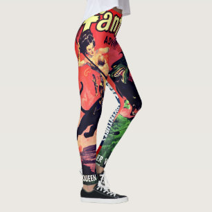 Leggings Reina del mundo pantero: ficción de pulpa de fanta