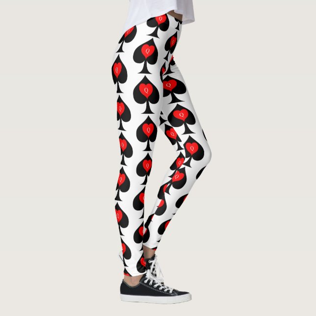 Leggings Reina negra de espadas de corazón rojo Thunder_Cov (Derecha)