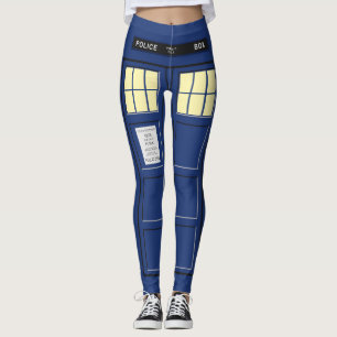 Leggings Reino Unido - Cabina Pública de la Policía Azul 1