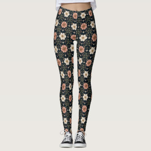 Leggings Rejilla floral contemporánea equilibrada