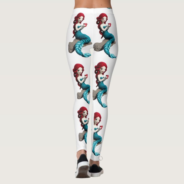 Leggings Relajación De Sirena Con Bebida Thunder_Cove (Reverso)