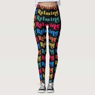 Leggings #relajante, con naranja y cal,