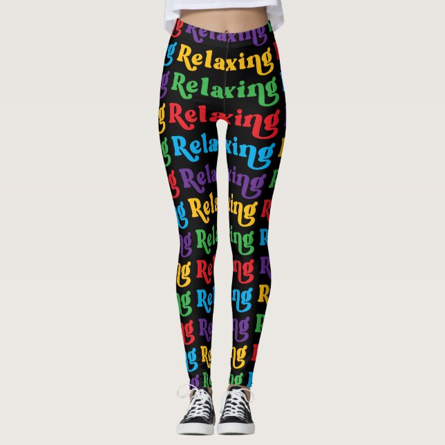 Leggings Relajante, multicolor, retro (Anverso)