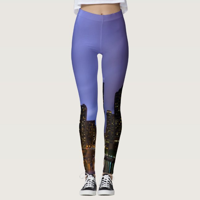 Leggings Relámpago sobre el río Chicago (Anverso)
