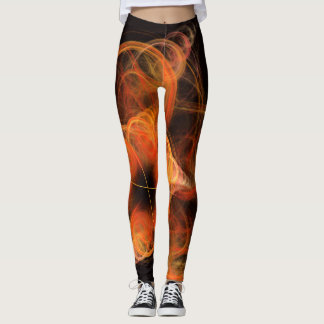 Leggings relámpagos arte abstracto