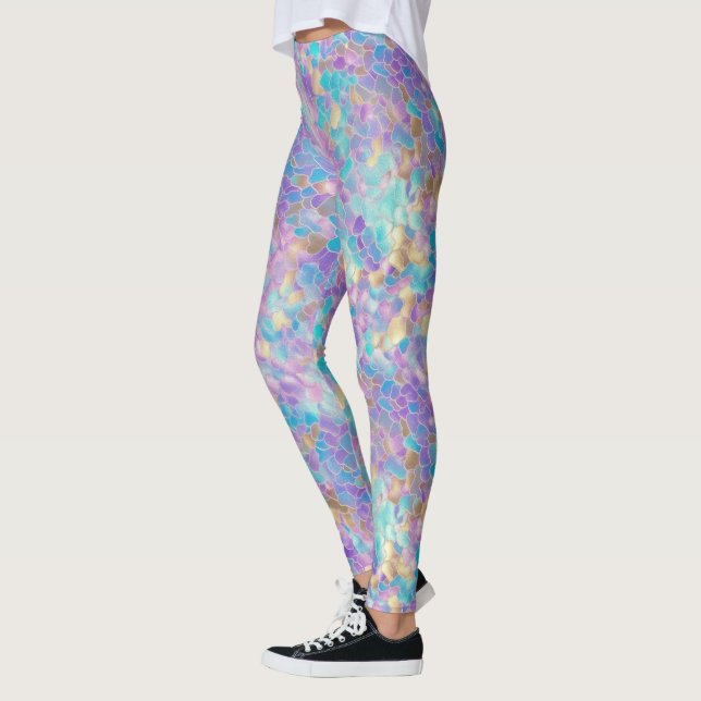 Leggings Relieve metalizado holográfico (Izquierda)