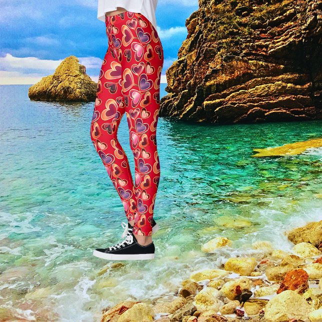 Leggings Relieve metalizado texturizado pila de doble coraz (Subido por el creador)