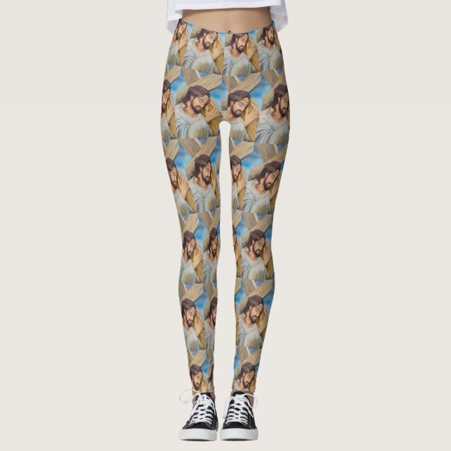 Leggings Religión cristiana Jesucristo (Anverso)