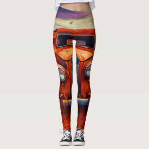 Leggings Reliquia del desierto: Auto viejo olvidado