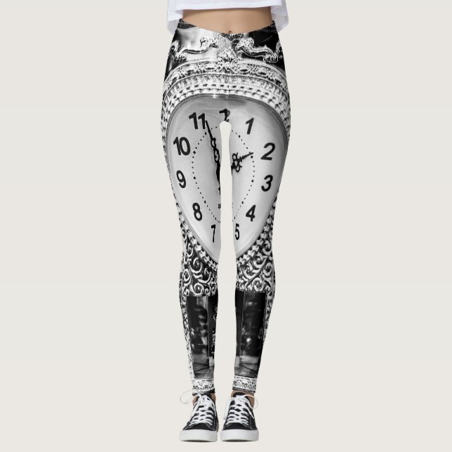 Leggings Reloj de plata ventilado (Anverso)