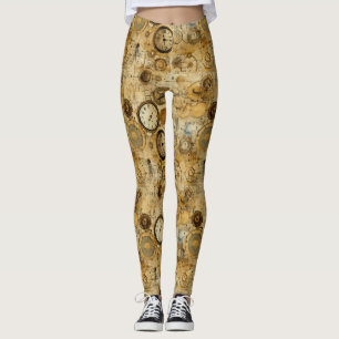 Leggings Reloj de vapor de grano rugoso (5)