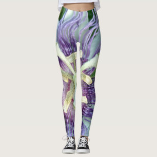 Leggings Remiendo de Blackberry floral