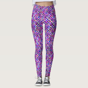 Leggings Remiendo vivo de los colores