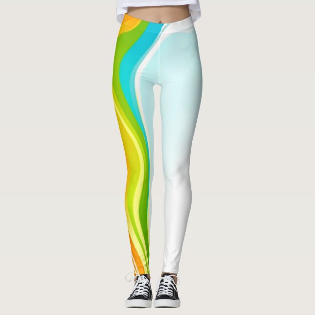 Leggings Remolino arcoiris (Anverso)