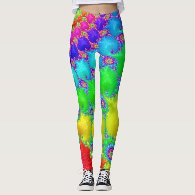 Leggings Remolino arcoiris (Anverso)