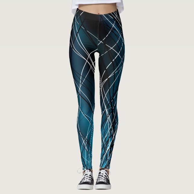 Leggings Remolino ciánico - polainas (Anverso)