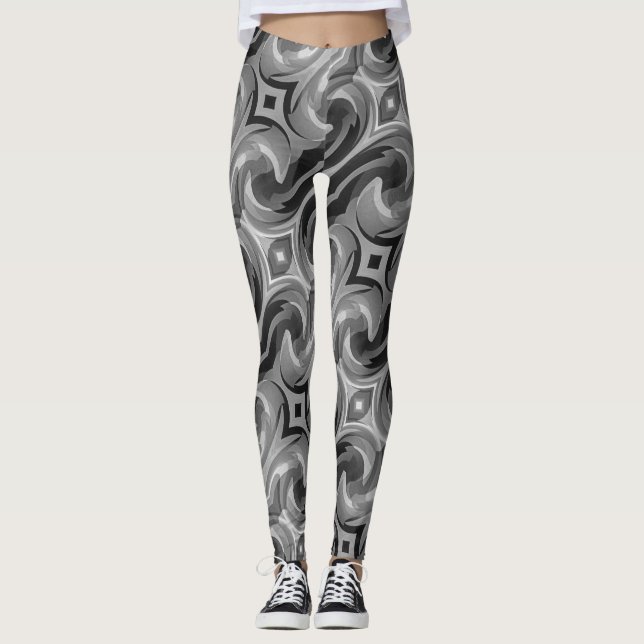 Leggings Remolino gris (Anverso)