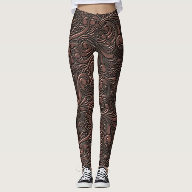 Leggings Remolinos del cobre de la ciencia ficción de Guay (Anverso)