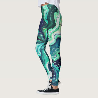 Leggings Remolinos Galácticos en Colores Vívidos 3
