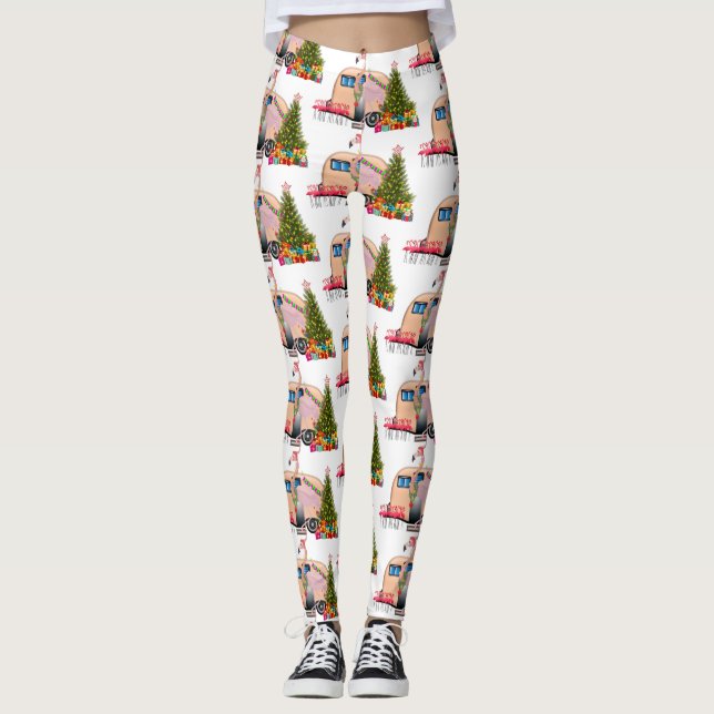 Leggings remolque santa flamingo (Anverso)