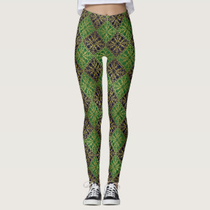 Leggings Renacimiento Medieval Heraldio León Leopardo Metál