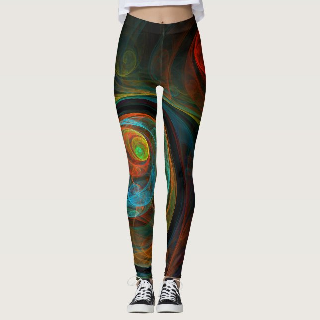 Leggings Renacimiento Resumen de arte (Anverso)
