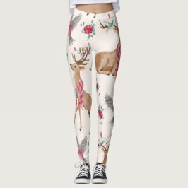 Leggings Renos Adorables, Aves, Flores