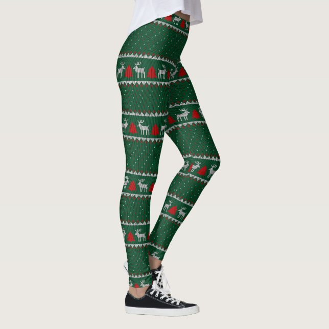 Leggings Renos y árboles de Navidad  (Derecha)