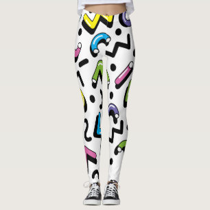 Leggings Reproducción geométrica: patrón de formas de garab