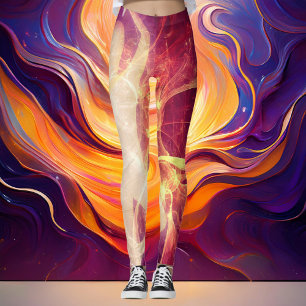 Leggings Resiliencia luminescente Púrpura