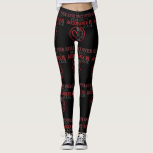 Leggings Resiliencia Sobre Todo   La Aceptación Es Una Herr