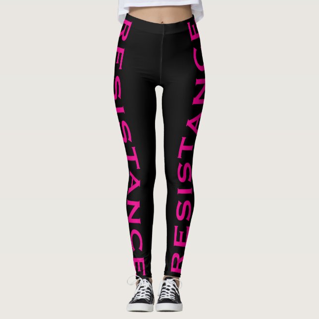 Leggings Resistencia Rosa Negro Resista (Anverso)
