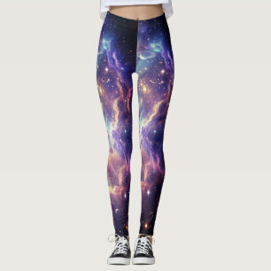 Leggings Resplandor de Nebulosa Cósmica Soñadora