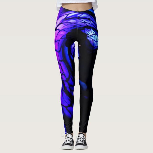 Leggings Resplandor del alboroto en la noche (Anverso)
