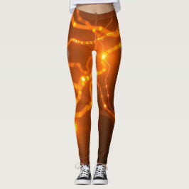 Leggings Resplandor neuronal: caminos eléctricos de piernas