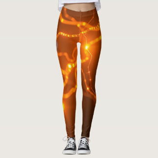 Leggings Resplandor neuronal: caminos eléctricos de piernas